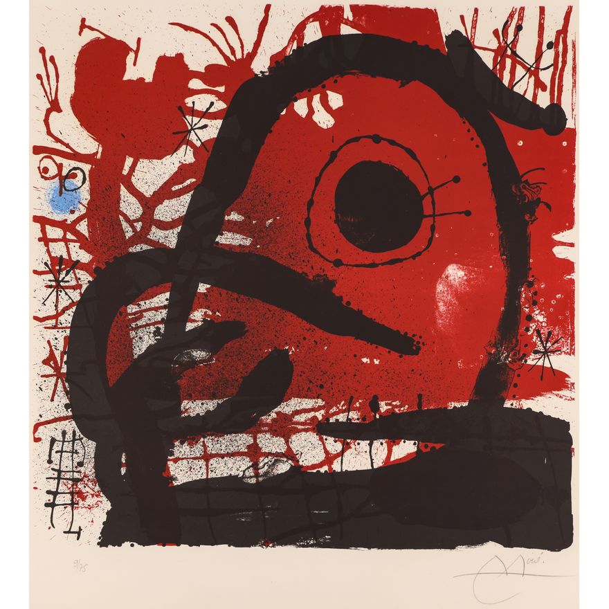 Joan Miro ''The Wood-Squarer at Rest'' 1968