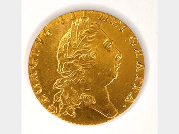 1797 GEORGE III 'SPADE SHIELD' GOLD GUINEA