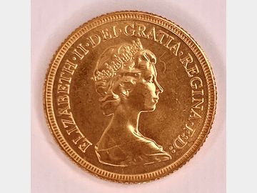 1982 ELIZABETH II UNCIRCULATED GOLD SOVEREIGN