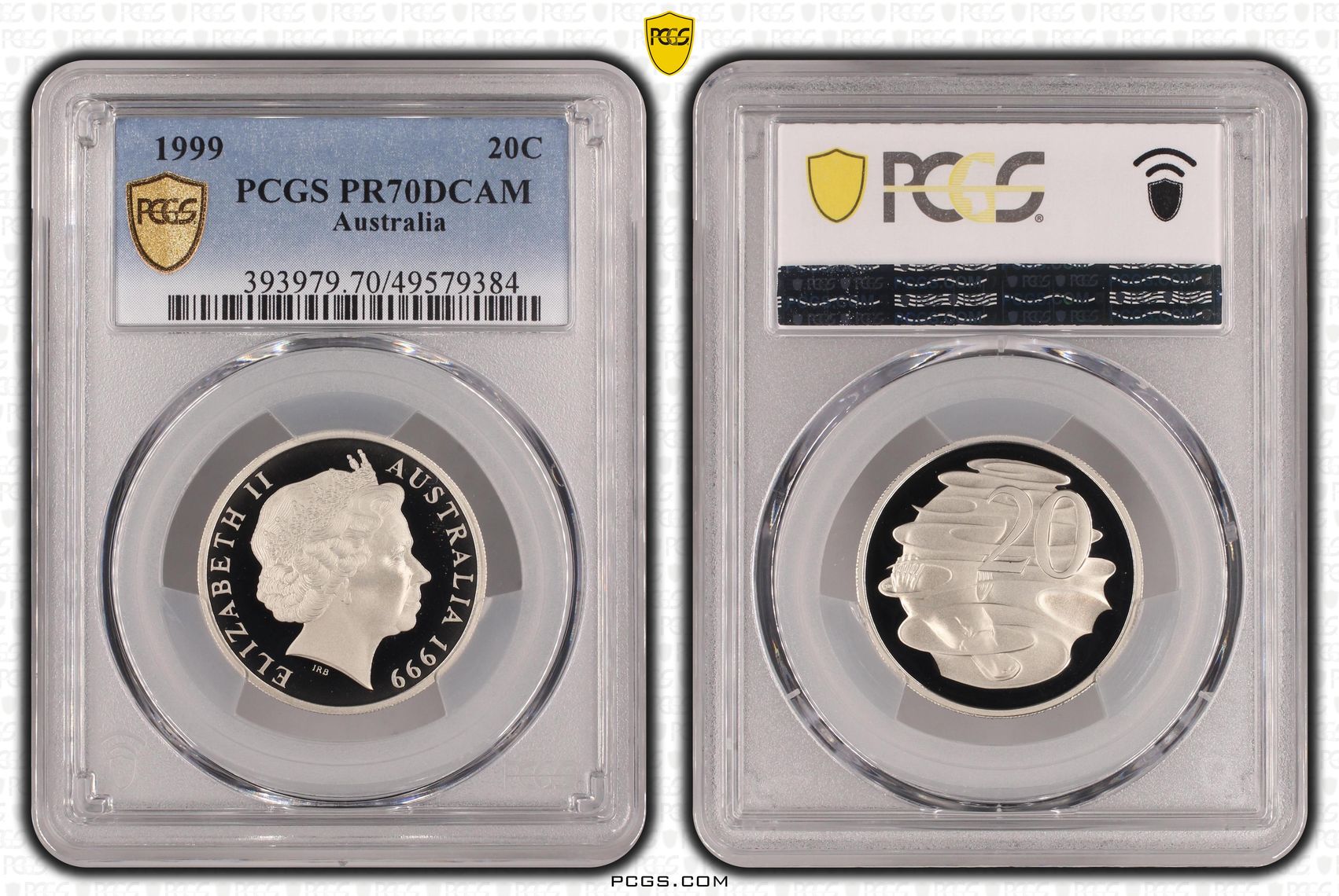 Twenty Cent, 1999, PCGS PR70DCAM