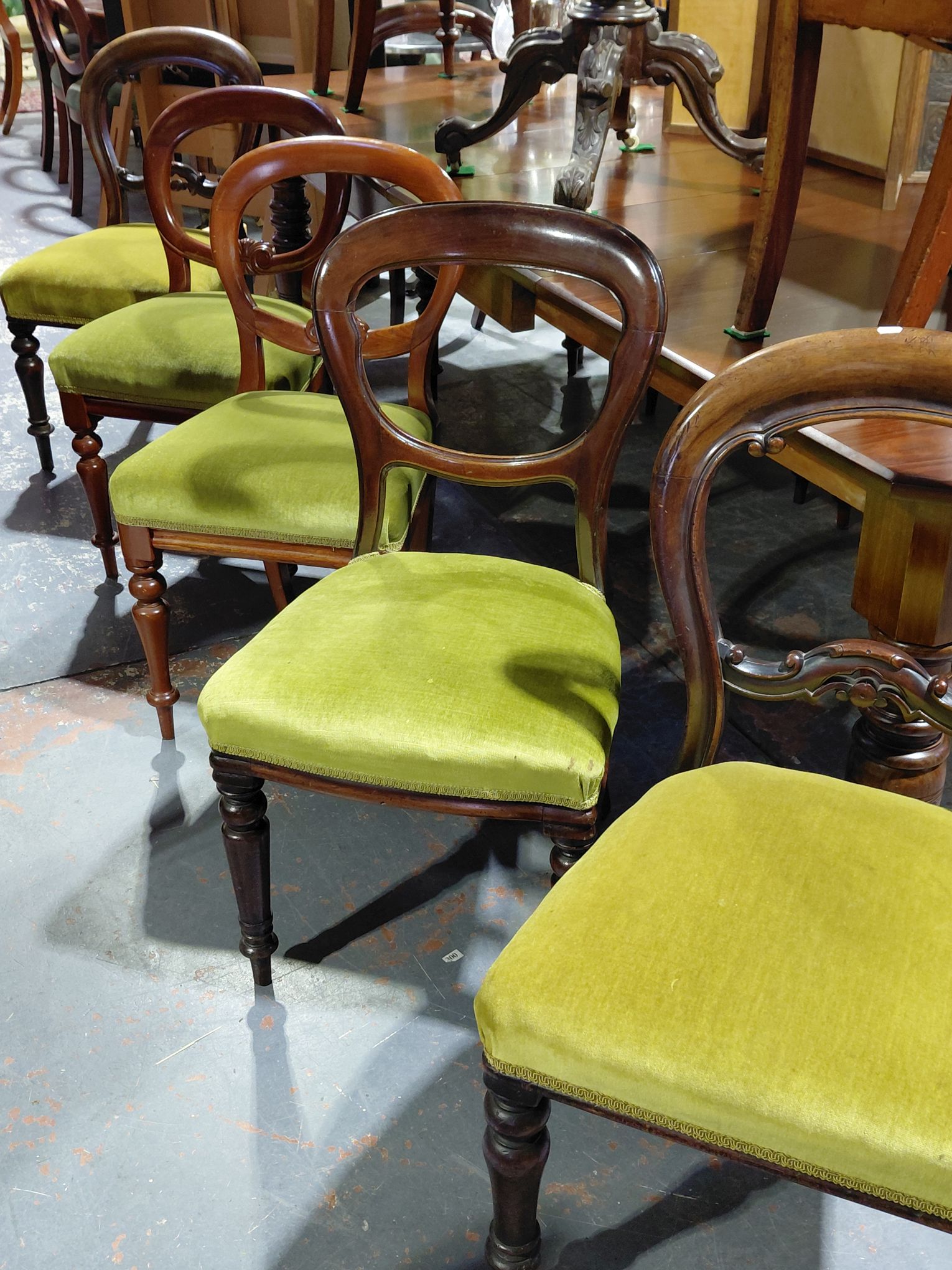 142 · HARLEQUIN SET OF CHAIRS