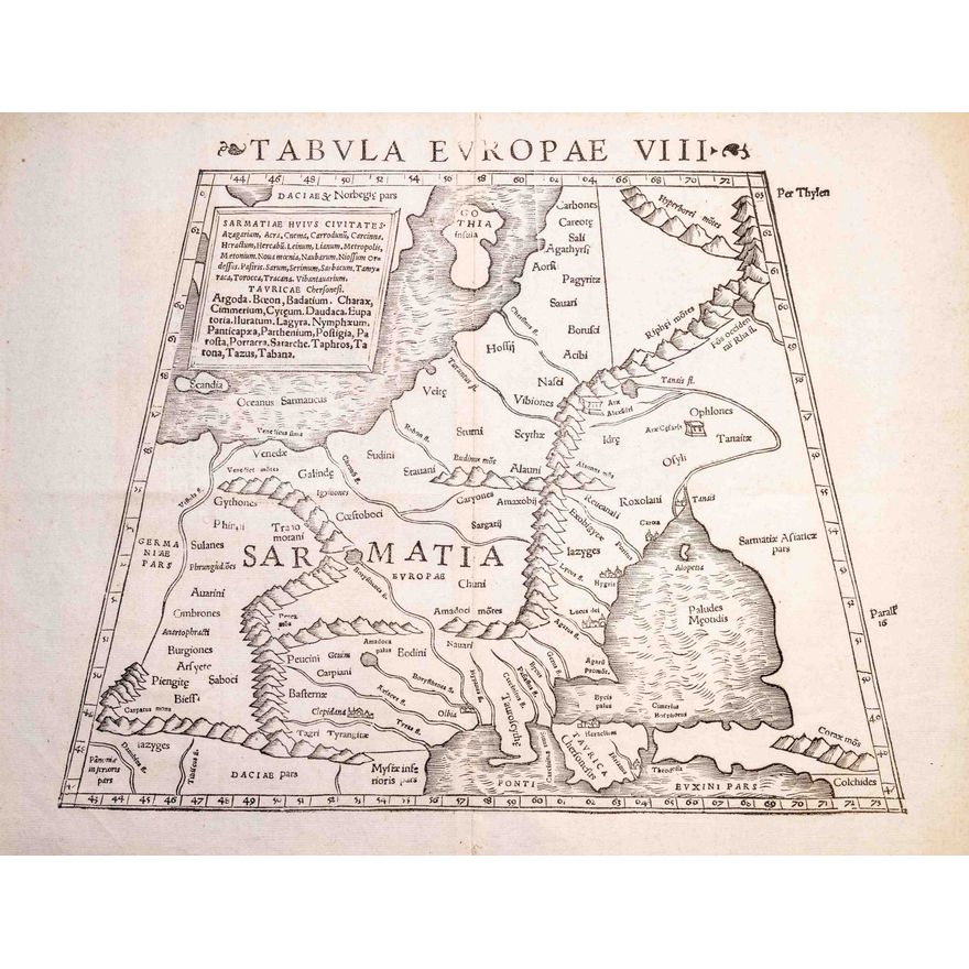 Sebastian Münster | Tabula Europae VIII
