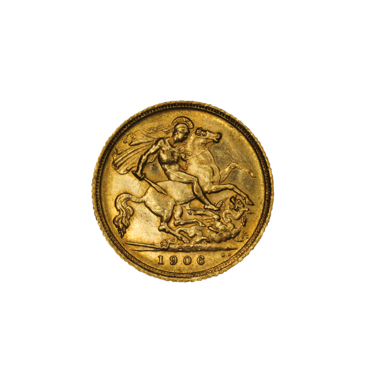 1225. · Edward VII, Half Sovereign, 1906-S, gVF