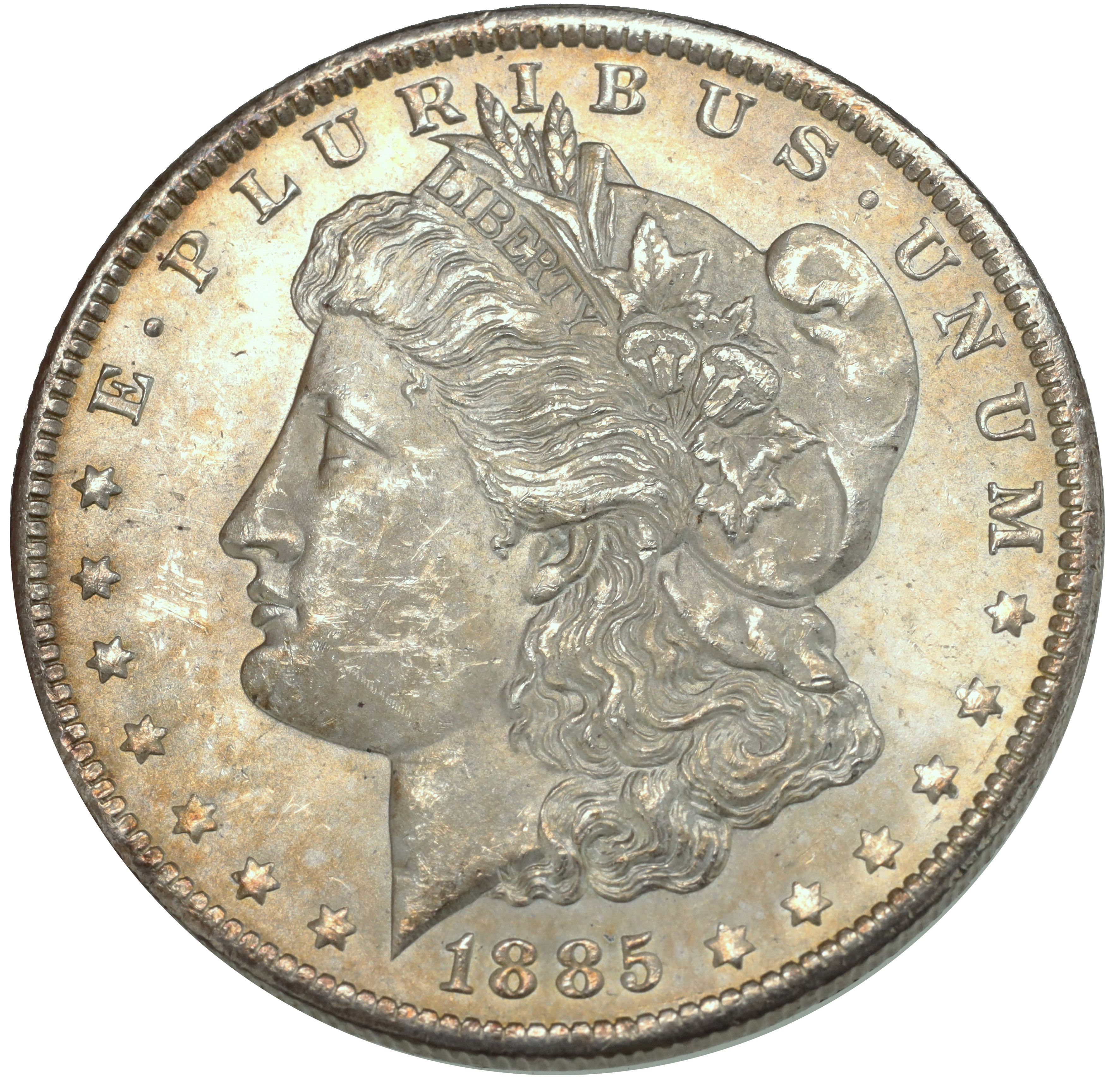 アメリカ 1885年O 1ドル銀貨 モルガンダラー リバティ ニュー 