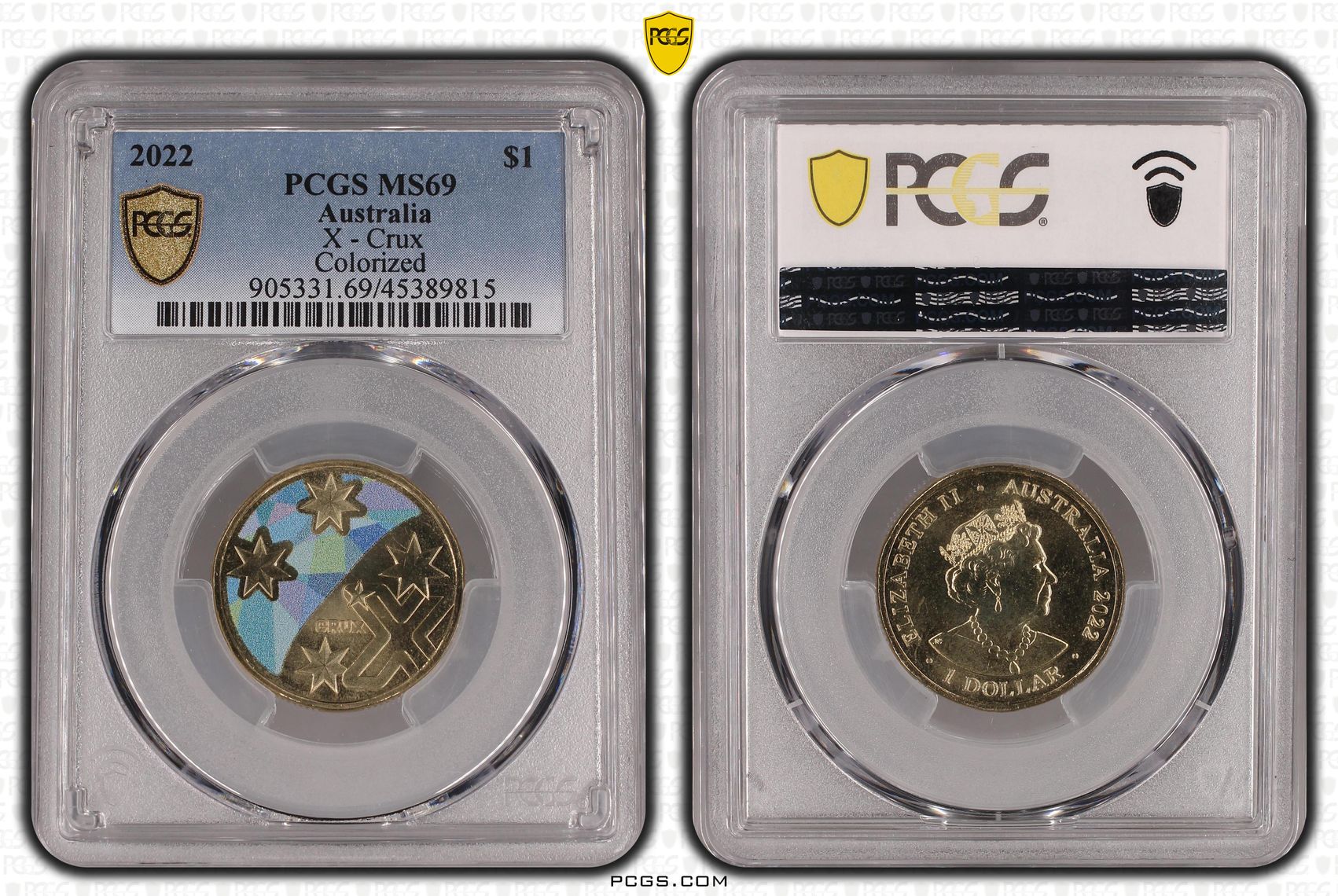 2022 Australia One Dollar, $1 X - Crux PCGS - MS69 POP 1/0 -815