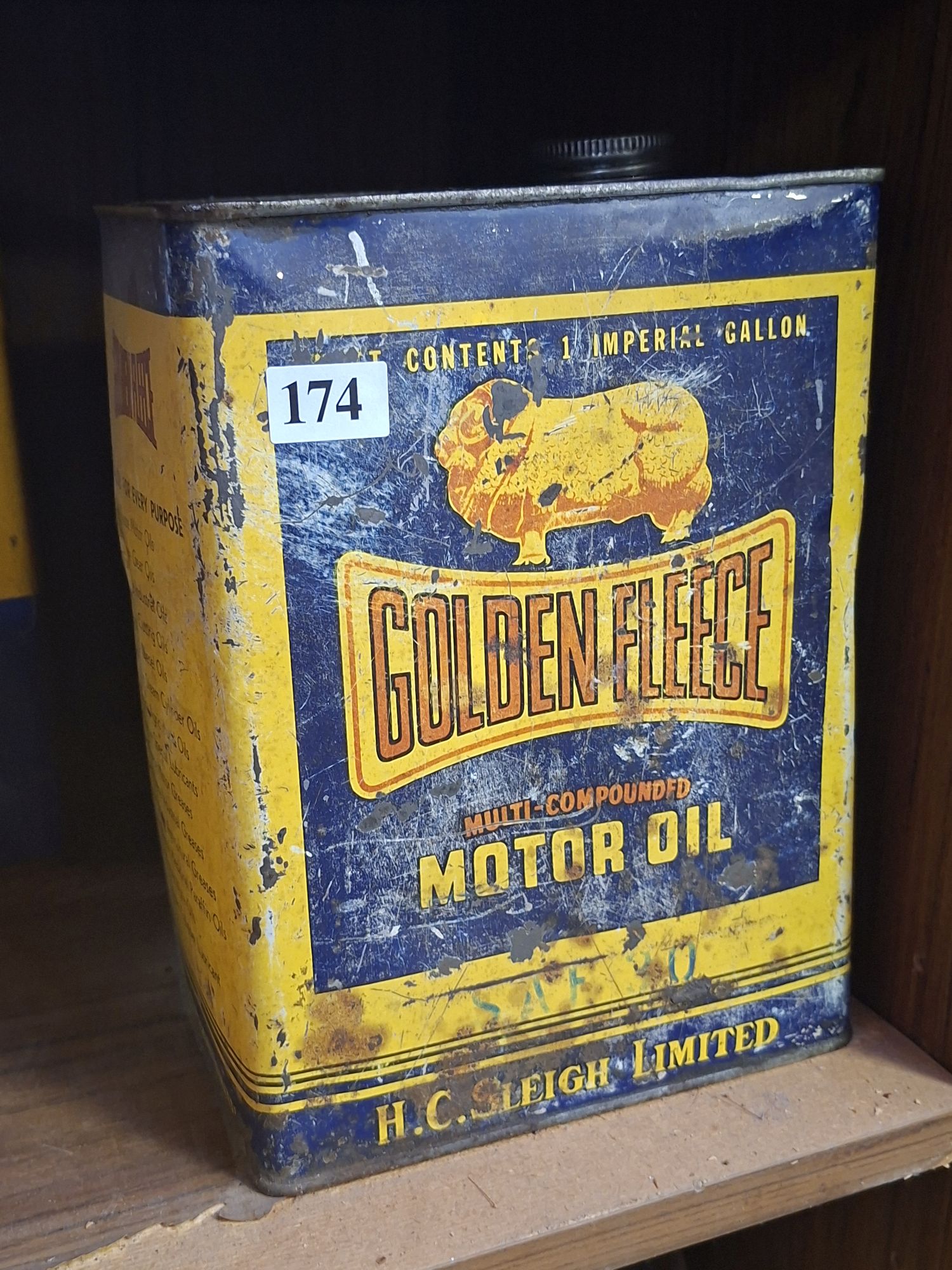 Golden Fleece Oil Can