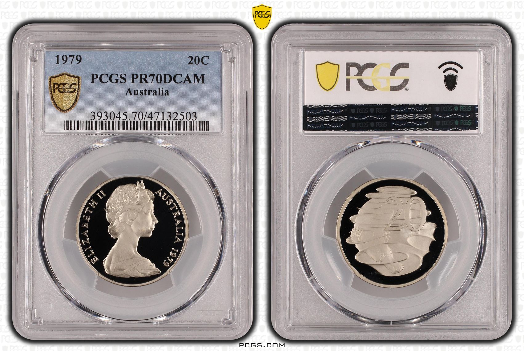 Elizabeth II, Twenty Cent, 1979, PCGS PR70DCAM