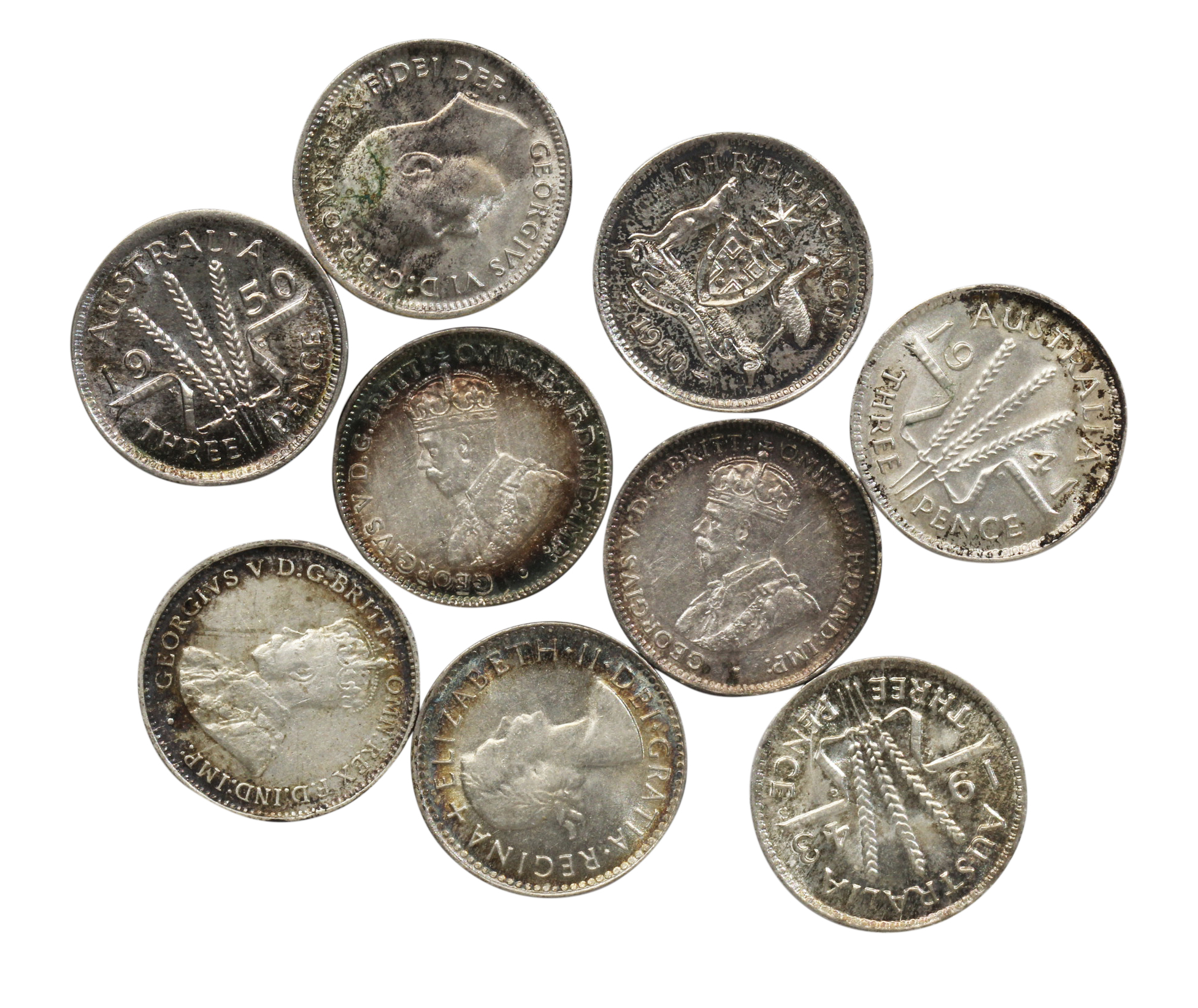 948. · Group, George V, Threepences