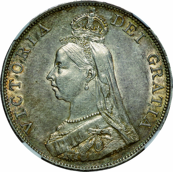 ダブルフローリンダブルフローリン銀貨　1890年②