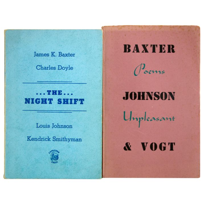 BAXTER, JOHNSON & VOGT [ 2 titles], Poems Unpleasant.