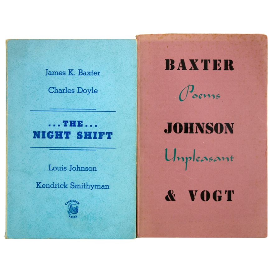 BAXTER, JOHNSON & VOGT [ 2 titles], Poems Unpleasant.