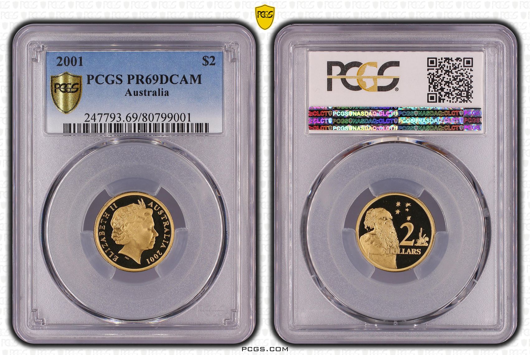 Two Dollar, 2001, PCGS PR69DCAM