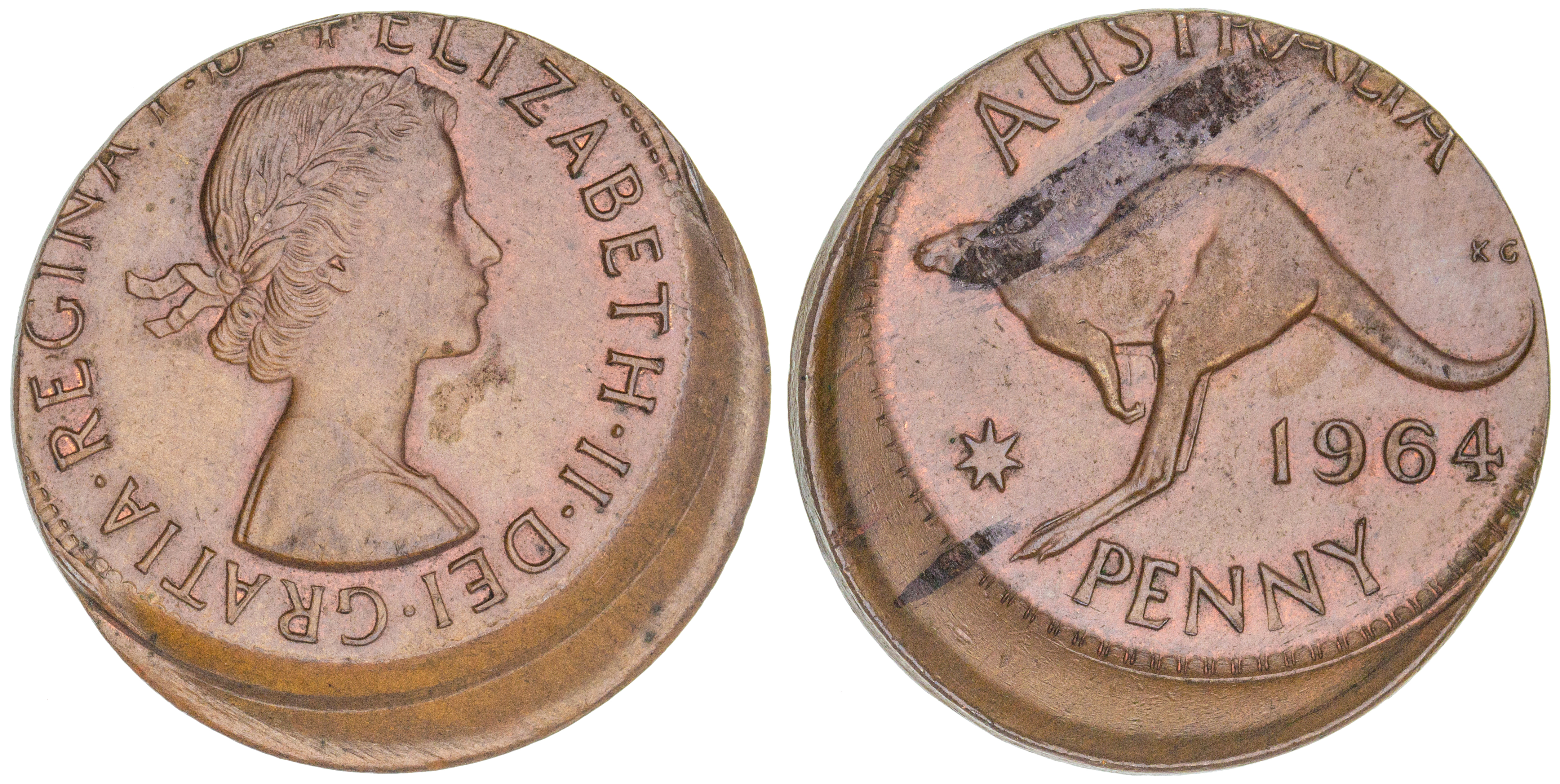 Elizabeth II, Penny, 1964, EF