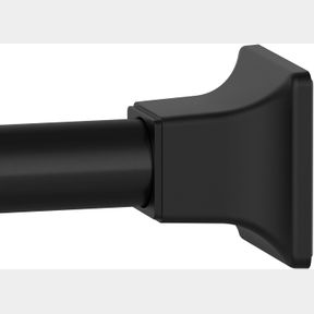 31-80 BLACK SHOWER CURTAIN ROD, ADJUSTABLE 32-80 INCH TENSION SPRING CURTAIN ROD NO DRILLING FOR BATHROOM KITCHEN, NO SLIP, NO RUS