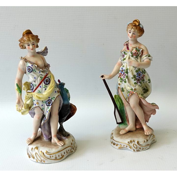 PAIR OF CONTINENTAL PORCELAIN FIGURES