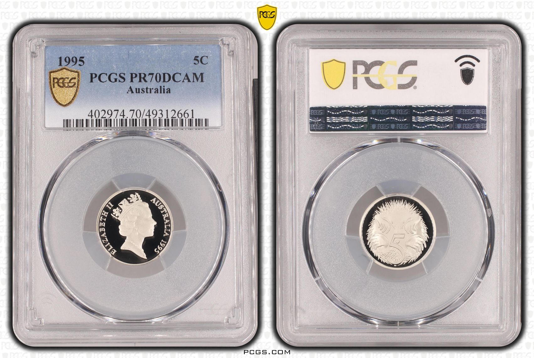 Five Cent, 1995, PCGS PR70DCAM