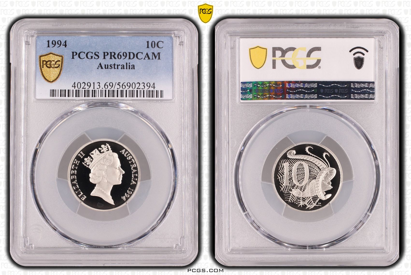 Ten Cent, 1994, Pcgs Pr69dcam