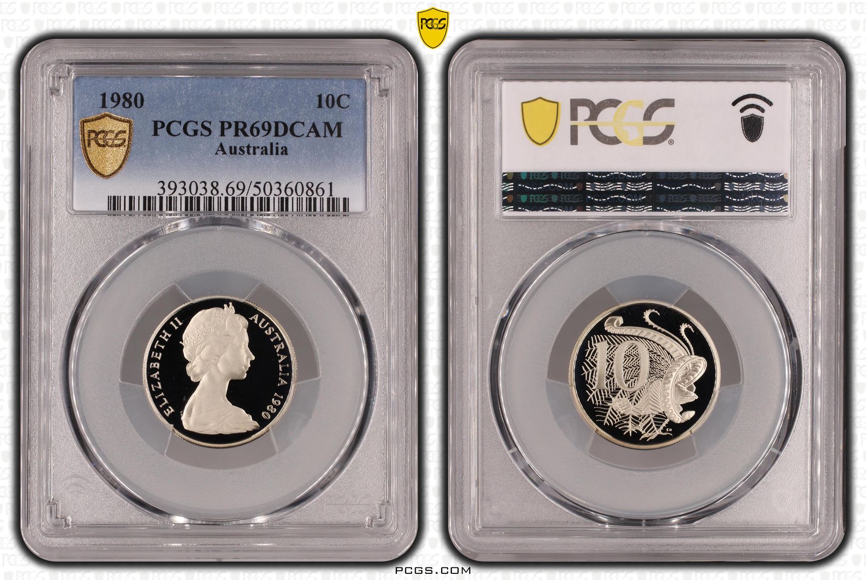 Ten Cent, 1980, Pcgs Pr69dcam