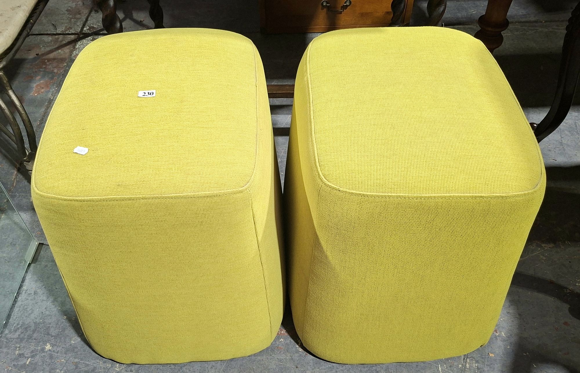 Pair Of Fabric Stools