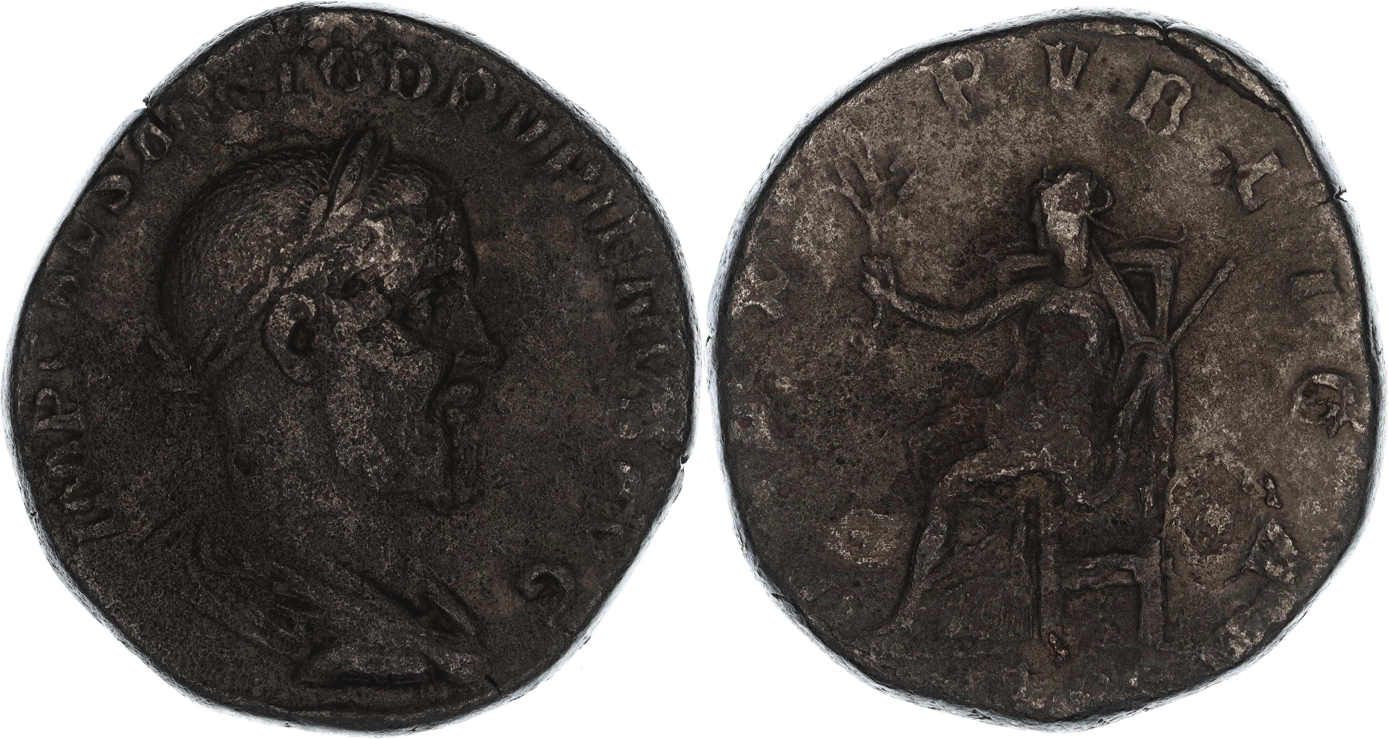 Roman Empire, Pupienus, Æ Sestertius, 238 AD, F
