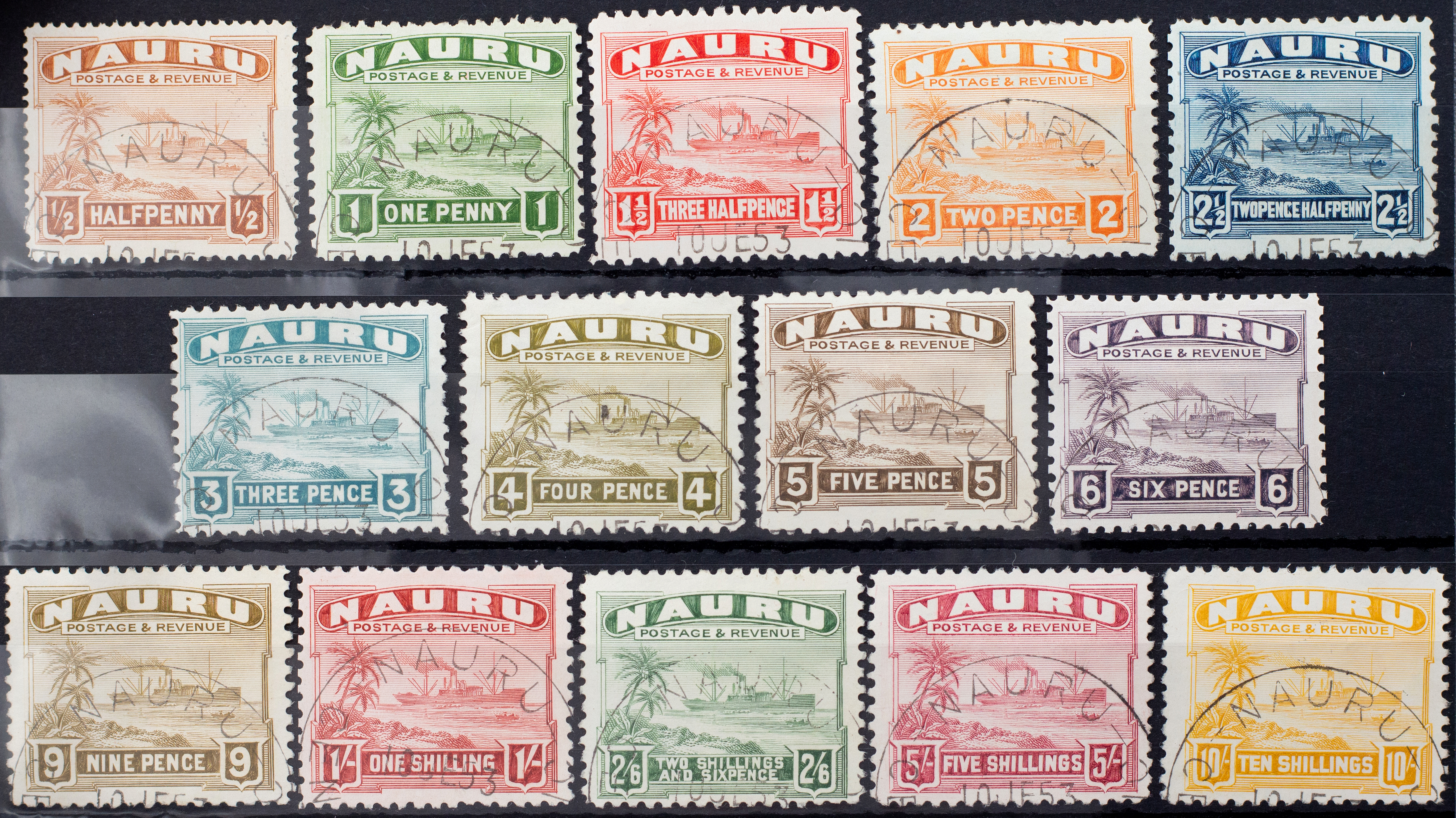 Nauru, Ships, 1937, Fine