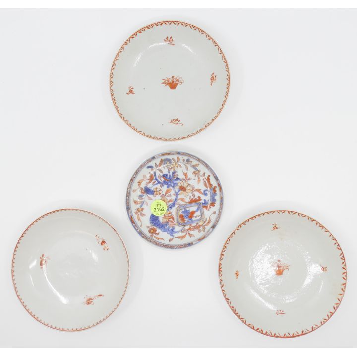 4pc Chinese 18th Cent. Export Dishes 4.5'' and 5.5''