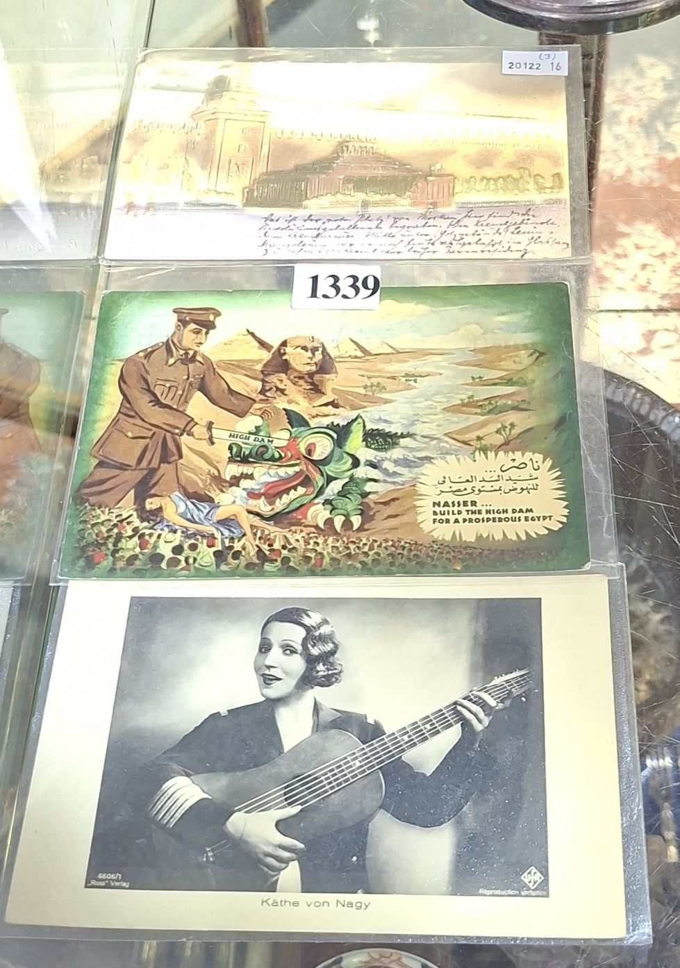 1339 · THREE ANTIQUE POSTCARDS