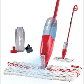 VILEDA PROMIST MAX MICROFIBRE SPRAY MOP | SAFE ON ALL FLOOR TYPES | CHOOSE YOUR OWN CLEANING SOLUTION | MACHINE WASHABLE & REUSABL