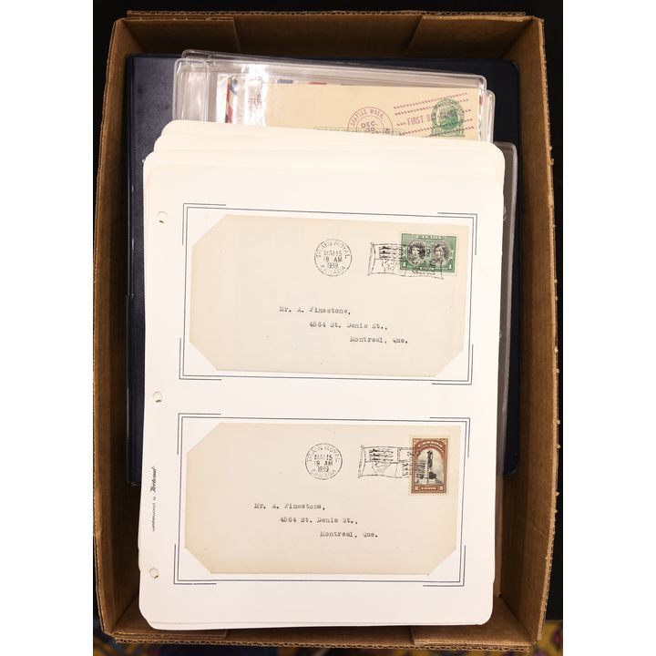 Box 1930's First Day Covers in Album etc.
