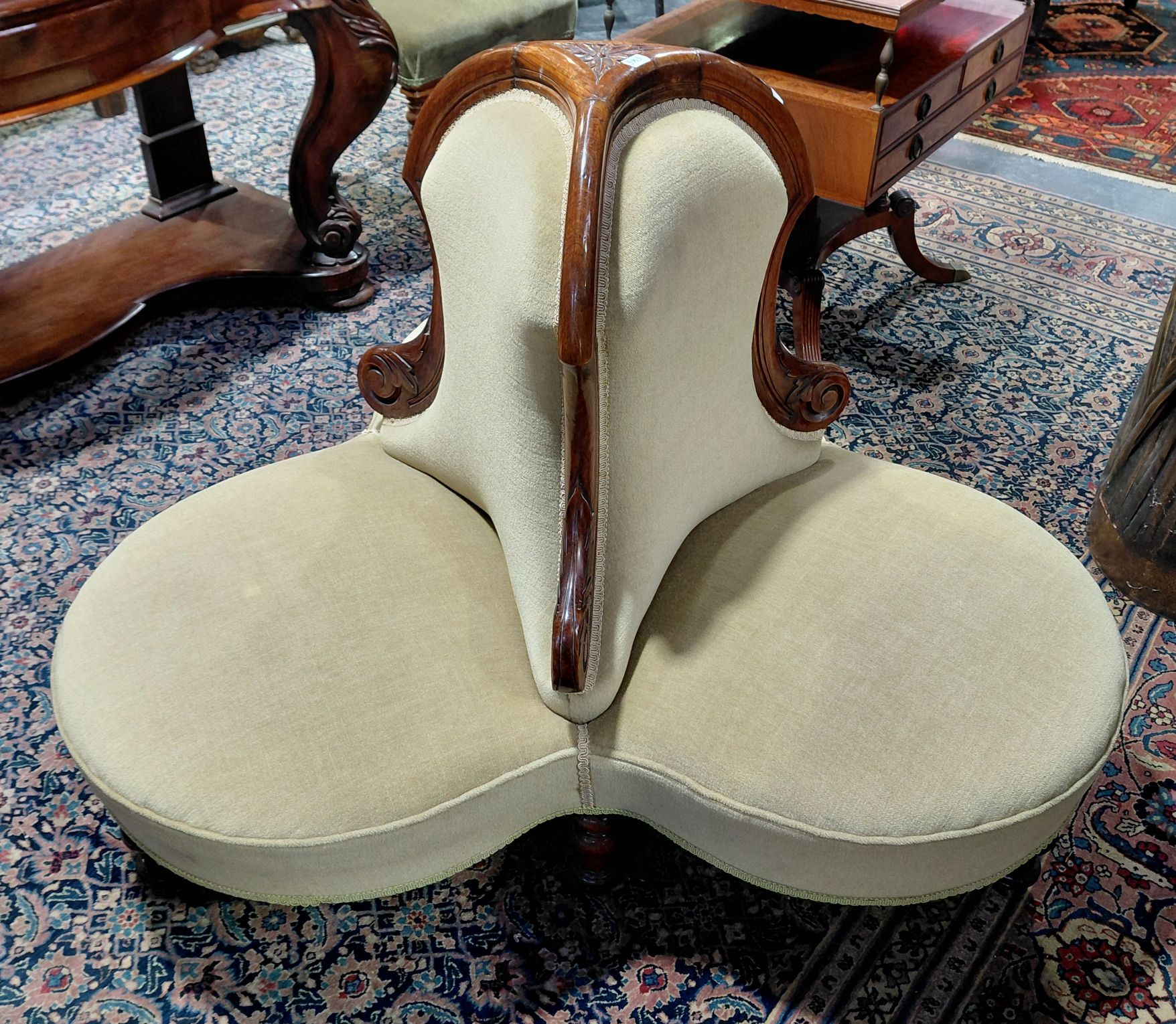 19th Century Conversation Chair