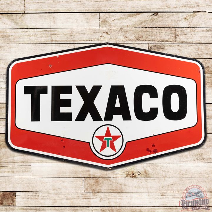 Texaco Gasoline DS Porcelain ID Sign