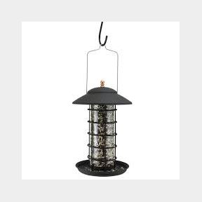 Wiggle Bird Feeder Metal with Hanger - Black-51715/1801 B3 (S7)