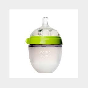 Comotomo - Natural feel Silicone baby bottle - 150ml - Double pack (Green) -bar 886074000012 -51732/2322 B1 (S8)