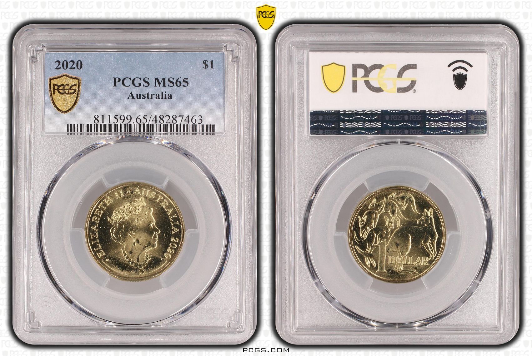 One Dollar, 2020, PCGS MS65