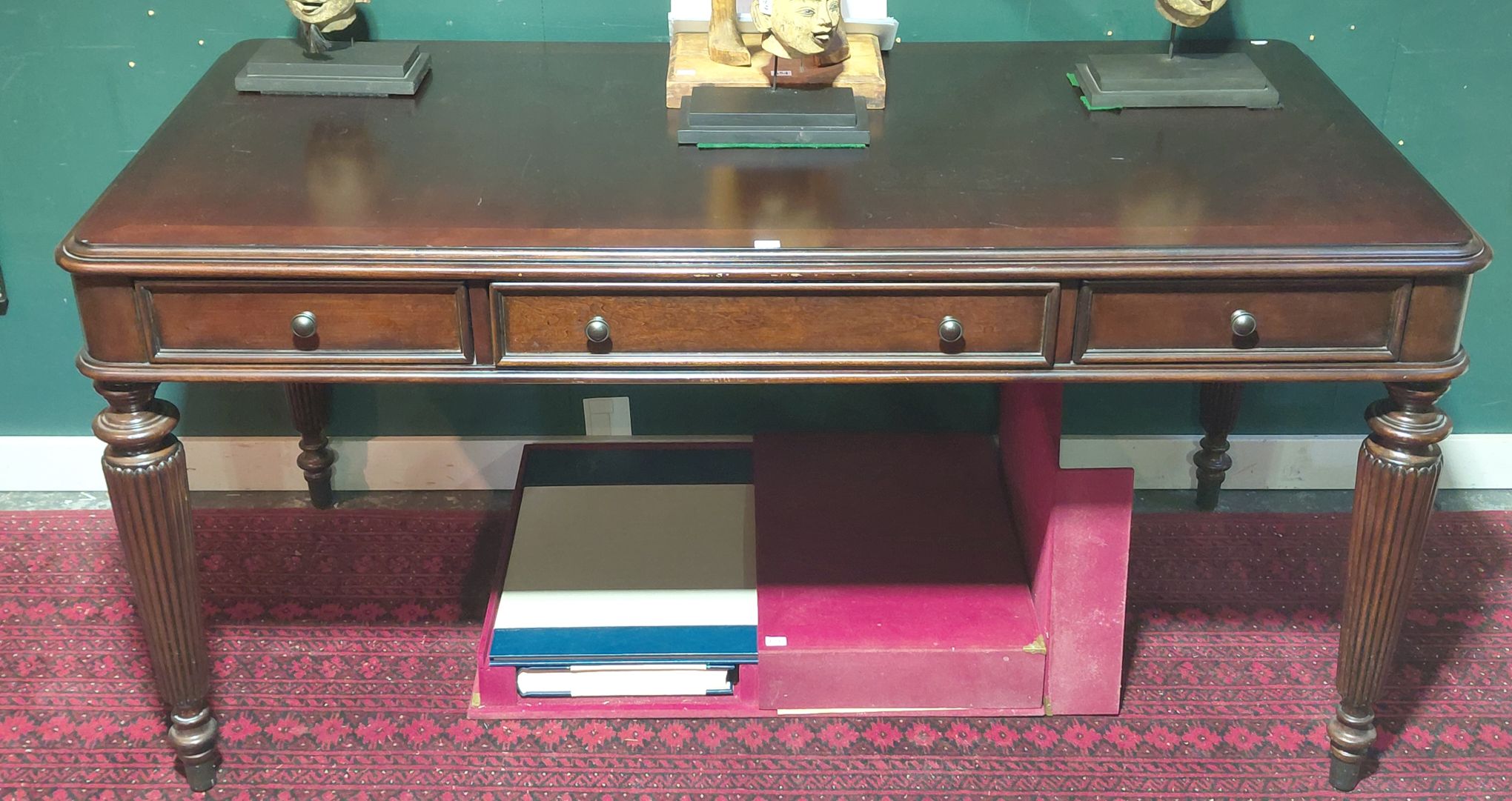 657 · REGENCY STYLE LIBRARY TABLE