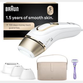 BRAUN IPL PERMANENT HAIR REMOVAL SYSTEM FOR WOMEN AND MEN, NEW SILK EXPERT PRO 5 PL5347, HEAD-TO-TOE USAGE, FDA CLEARED, FOR BODY