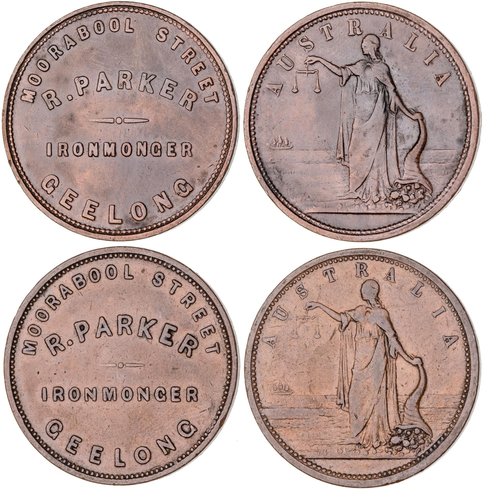 418 · Grahamstown, New Zealand, George McCaul, Penny, 1874, gVF