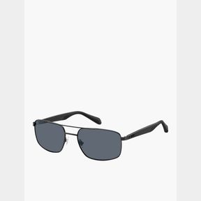 FOSSIL MATTE BLACK RECTANGULAR SUNGLASSES - 51230/4297