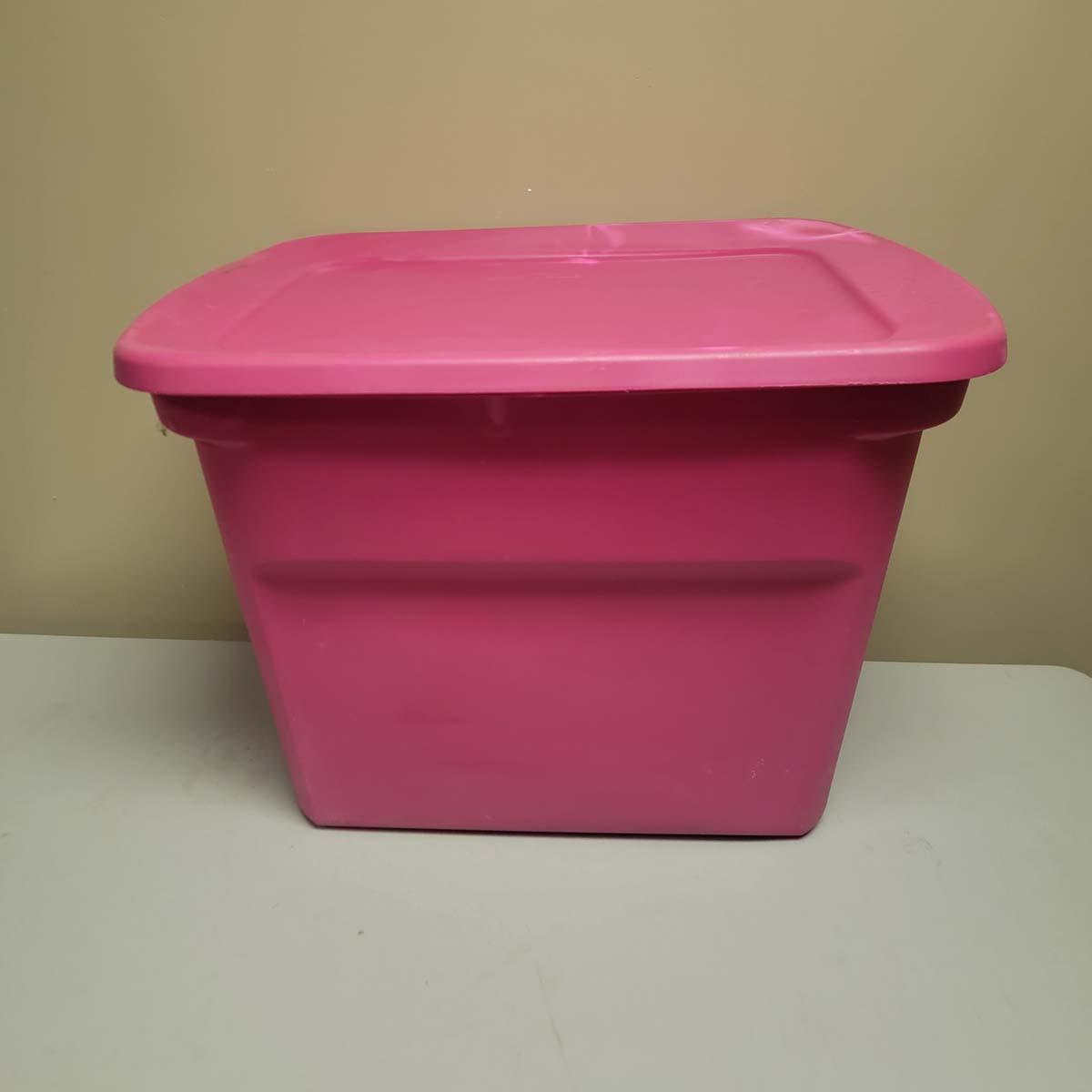 Sterlite 18 Gal. Hot Pink Storage Tote