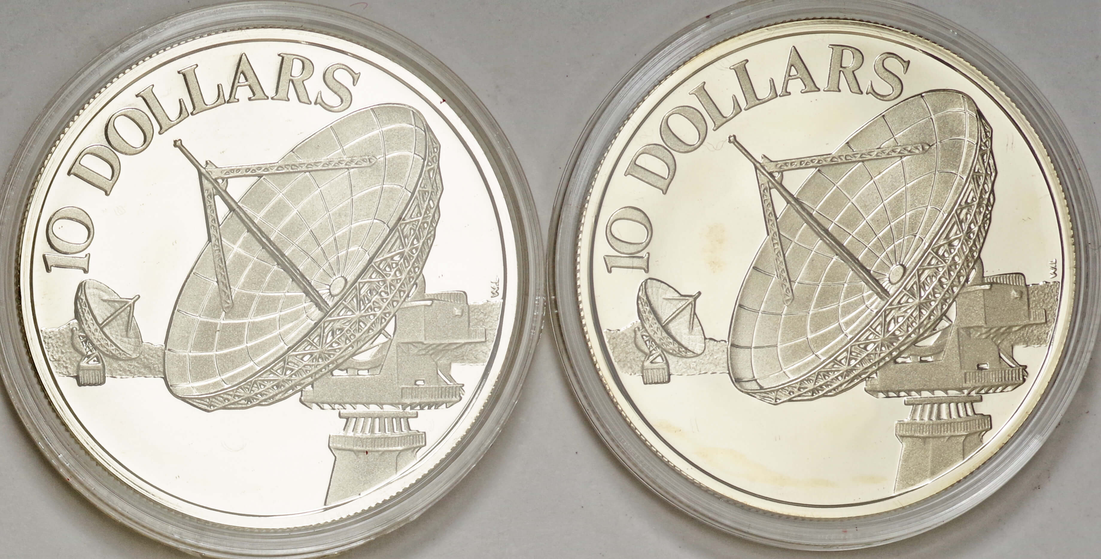 シンガポール-Singapol サテライト図 10ドル銀貨 2年号揃(1978-1979年