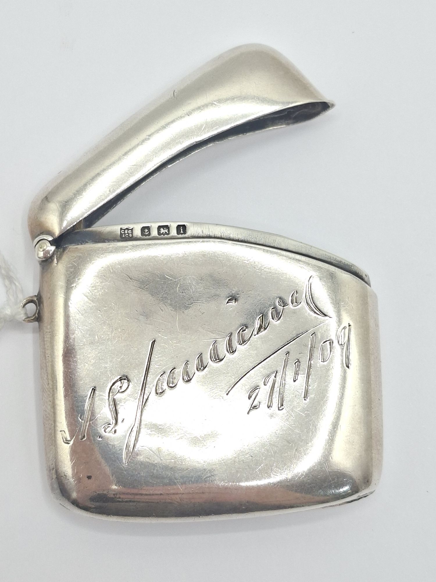Edwardian Sterling Silver Vesta Case