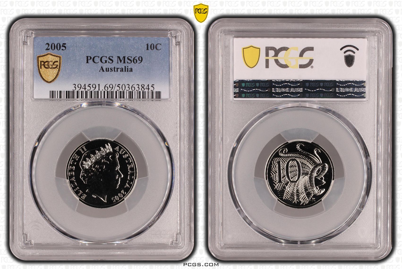 Ten Cent, 2005, PCGS MS69