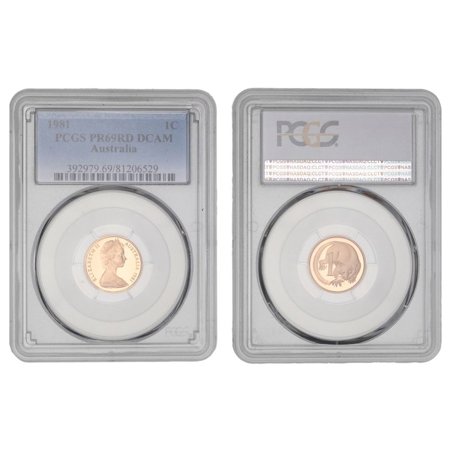 Elizabeth II, One Cent, 1981, PCGS PR69DCAM