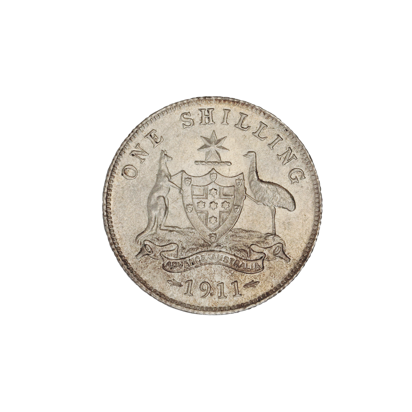 George V, Shilling, 1911, aUNC