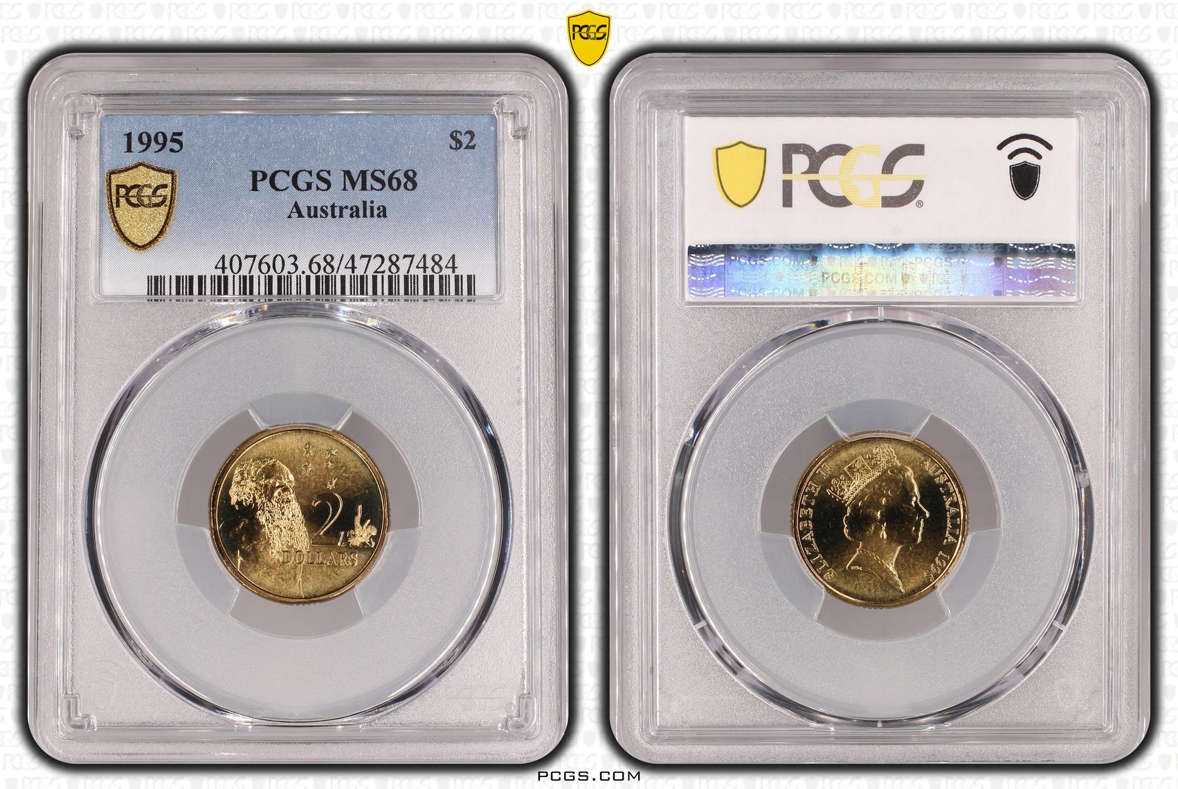 Elizabeth II, Two Dollar, 1995, PCGS MS68