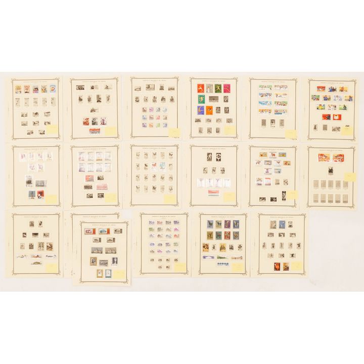 18pc People's Republic of China 1960's Scott Stamp Pages