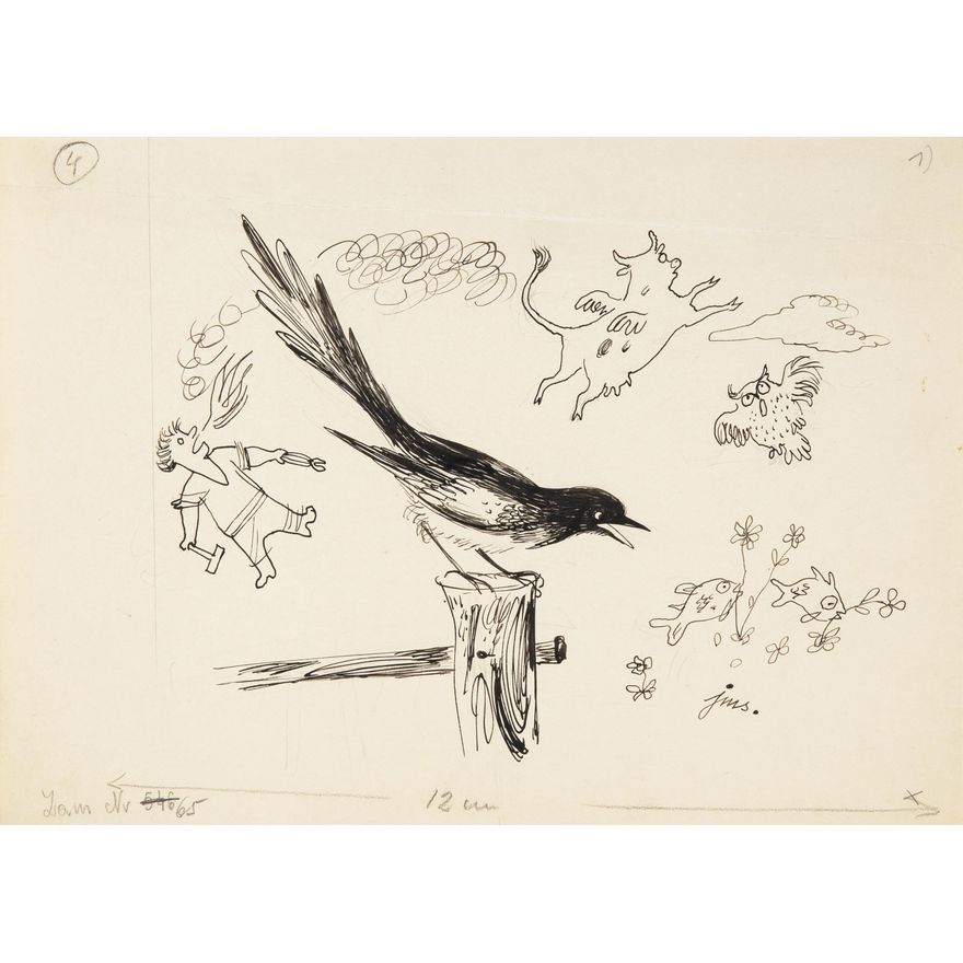 Jan Marcin Szancer | Ilustracja do bajki, 1953