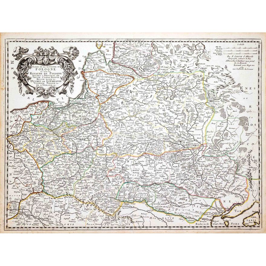Nicolas Sanson D'Abbeville | Estats de la Couronne de Pologne