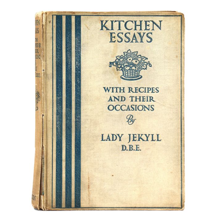 JEKYLL, D.B.E, LADY.   [association copy] - Kitchen Essays.