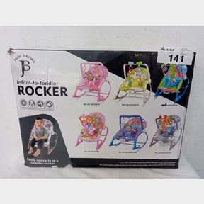 JACK BROWN INFANT-TO-TODDLER BABY BOUNCING MUSICAL ROCKER CHAIR - BLUE -